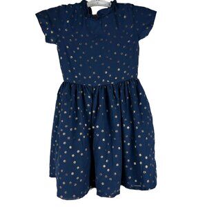 Carter's Kid Navy Blue Polka Dot Dress Size 8
